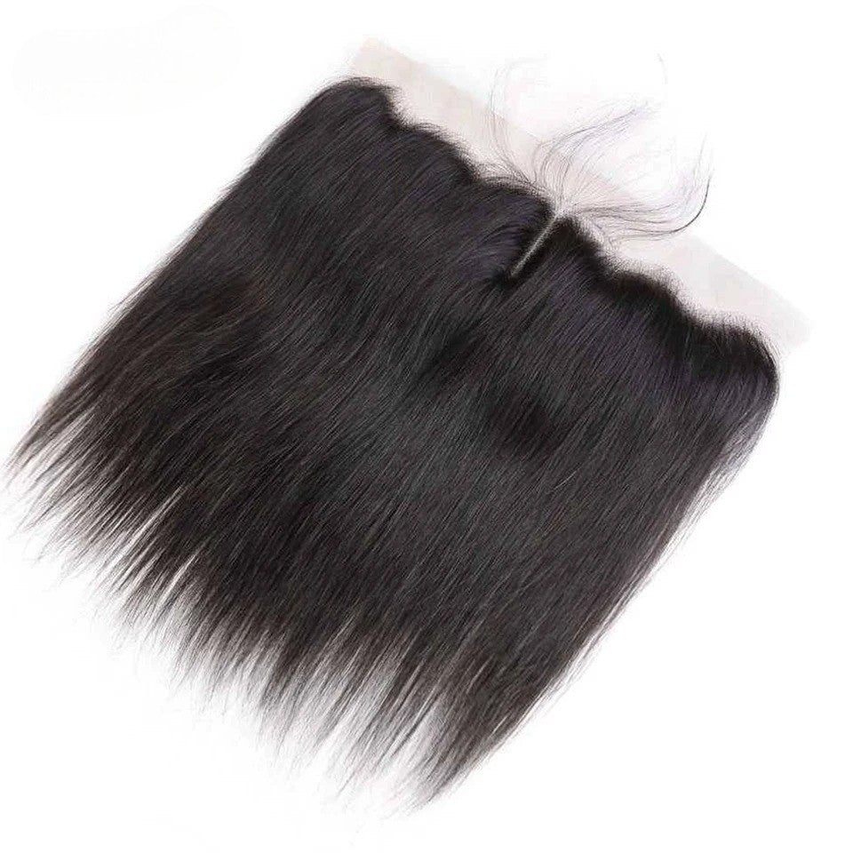 Wkm hair™ EXTENSION DE CHEVEUX LISSE + 13X4 FERMETURE FRONTALE