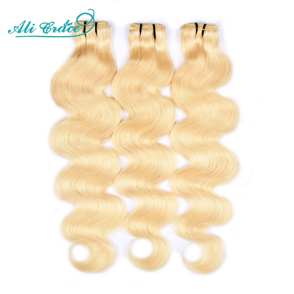 Ali Grace #613 Blonde Body Wave Hair Bundles Brazilian Remy Human Hair Extension Honey Blonde Bundles 12-28 Inch Free Shipping