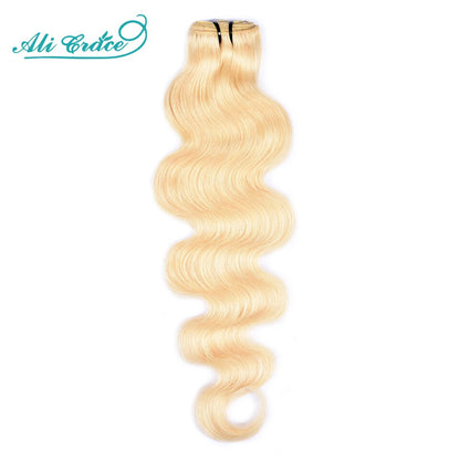 Ali Grace #613 Blonde Body Wave Hair Bundles Brazilian Remy Human Hair Extension Honey Blonde Bundles 12-28 Inch Free Shipping