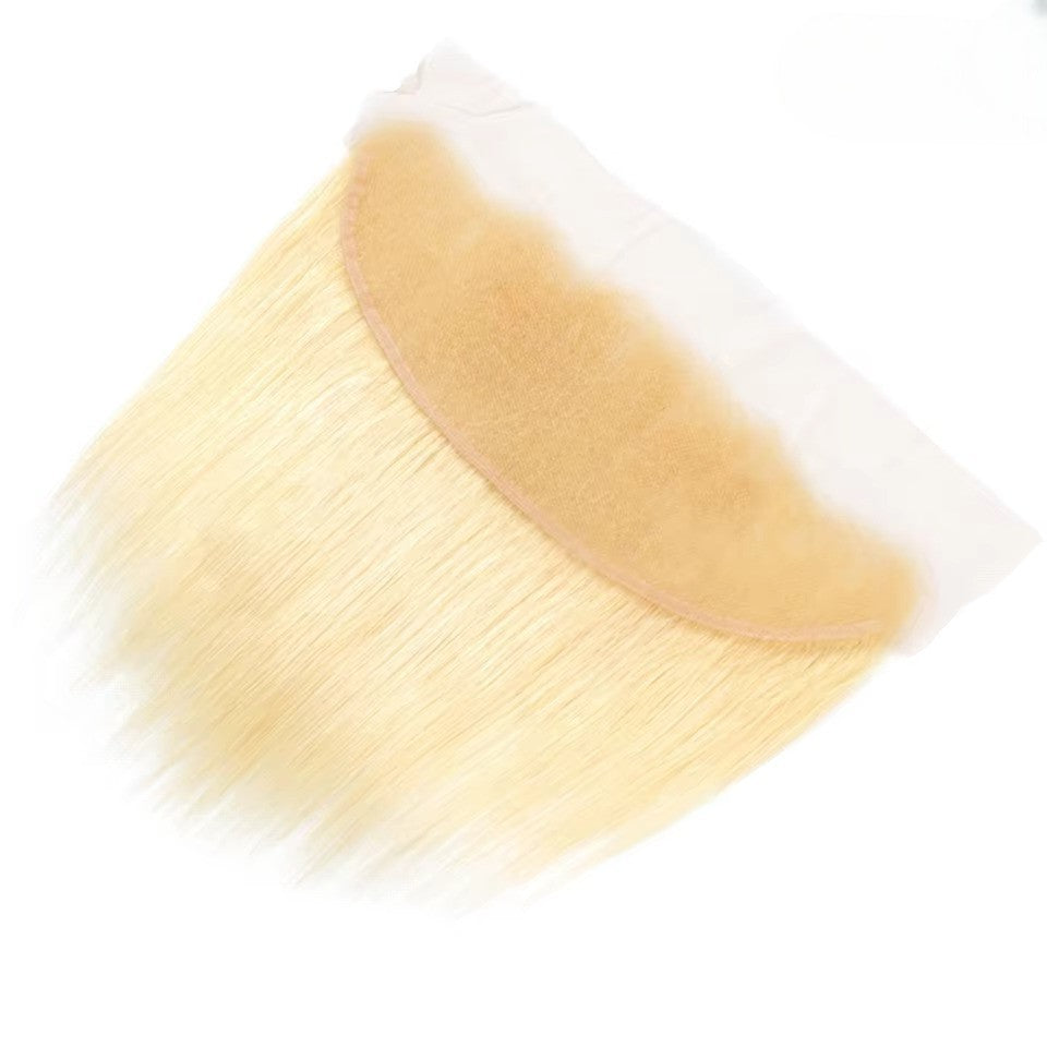 Wkm hair™ Frontale en dentelle blonde lisse 13x4