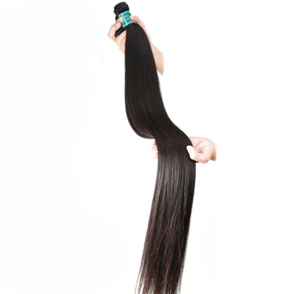 Wkm hair™ EXTENSION DE CHEVEUX LISSE + 13X4 FERMETURE FRONTALE