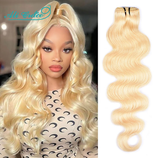 Ali Grace #613 Blonde Body Wave Hair Bundles Brazilian Remy Human Hair Extension Honey Blonde Bundles 12-28 Inch Free Shipping