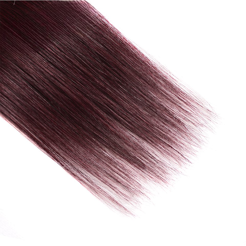 Wkm Hair Mèches brésiliennes naturelles lisses pré-colorées extensions capillaires, lot de 3 - Wkm Hair