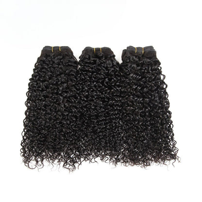 Wkm Hair Tissage en lot Deep Wave brésilien 100% naturel couleur naturelle, lot de 3 - Wkm Hair