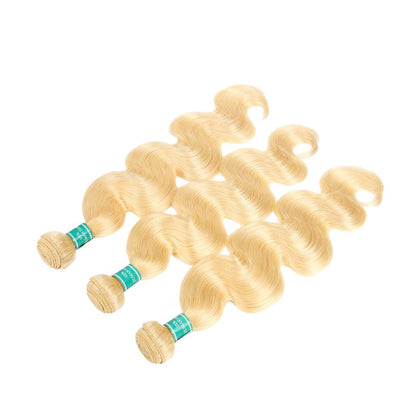 WkmHair cheveux Brésilien Blond 613 Body Wave naturel 100%, mèches de cheveux humains, extension de cheveux, Lot de 1/3/4 paquets - Wkm Hair